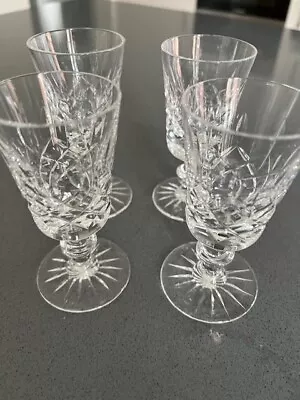 Buy 4 Lead Crystal Sherry Glasses • 4£