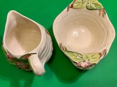 Buy Clarice Cliff Newport Pottery Sugar Bowl Hand Painted + Milk Jug • 99.99£