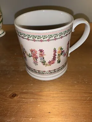 Buy Marks And Spencer MUM Mug VGC Stoneware Floral 1/2 Pint 3.75 In’s Mothers Day • 9.99£