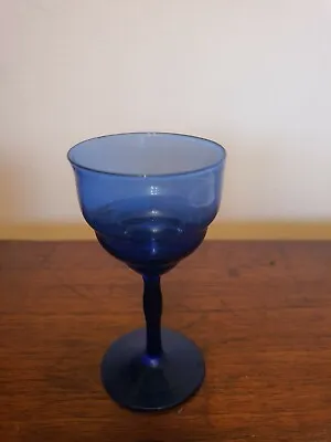 Buy Vintage Antique Cobalt Blue Liqueur Glass • 9.99£