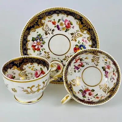 Buy Antique True Trio John Ridgway C1830~Tea Cup Coffee & Saucer ~ Gold Gilt~#2/2102 • 95£