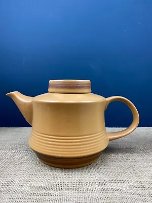 Buy Vintage Mid Century Purbeck Pottery England Caramel & Brown Tea Pot Teapot • 15£