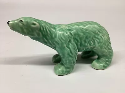Buy Sylvac Polar Bear Green 1372 Satin Glaze Art Deco • 60£