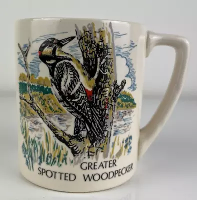 Buy New Devon Pottery Newton Abbot Greater Spotted Woodpecker Mug - Nature Rare Cup • 4.99£