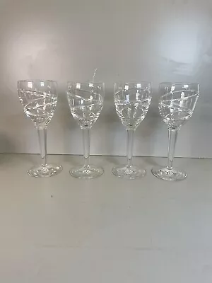 Buy 4 Jasper Conran Waterford Irish Crystal White Wine Glasses - 'Aura' Design 8.25” • 179£