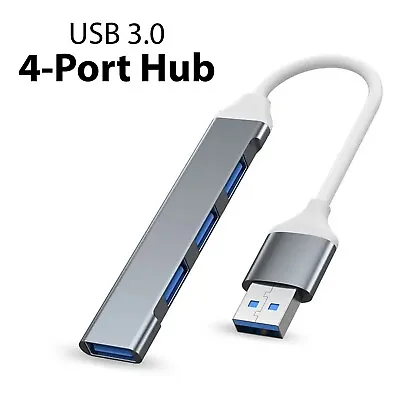 Buy USB Hub | Multiport Dock Multi-Splitter USB Type-A 3.0 Hub Adapter For PC Mac • 3.79£