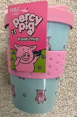 Buy M&S Percy Pig Travel Mug Cup Marks And Spencer Percy Pig Drinks New With Tags • 9.75£