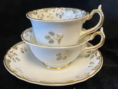 Buy Rockingham Porcelain Trio Of Coffee Cup, Tea Cup & Saucer Puce Dragon Mark 1415 • 39.99£