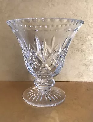 Buy Pretty Cut Glass Trumpet Vase - Approx Height 13cm - Rim 11.75cm • 6.50£