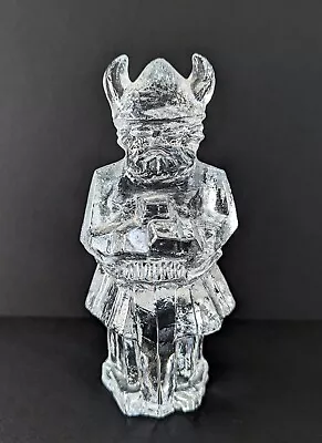 Buy Mid Century Scandinavian Swedish Glass By Pukeberg Norse Viking Figure 6  Tall • 15.12£