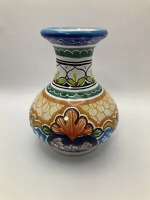 Buy Hand Painted 5  Vase - Talavera - Pue. Mex. Puebla Mexico Lead Free • 18.97£