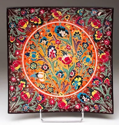 Buy Vintage İznik Handmade Decorative Ceramic Wall Plate Hanging Art Turkish Islamic • 35.28£