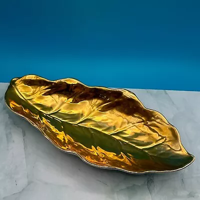 Buy Royal Winton Grimwades Gold Leaf Shaped Decorative Serving Dish • 15£