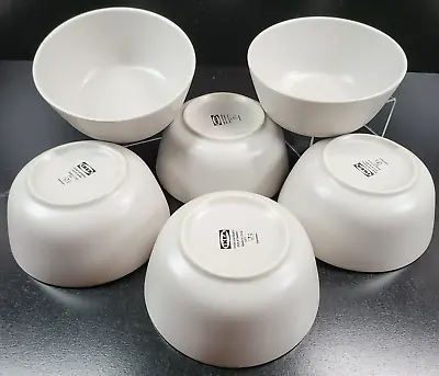 Buy (6) Ikea Smoke Grey Coupe Cereal Bowls Set 12011 Light Gray Stoneware Dishes Lot • 57.51£