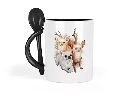 Buy Cup Coffee Mug With Spoon Dog Owner Dog Mom Saying Chihuahua • 13.77£