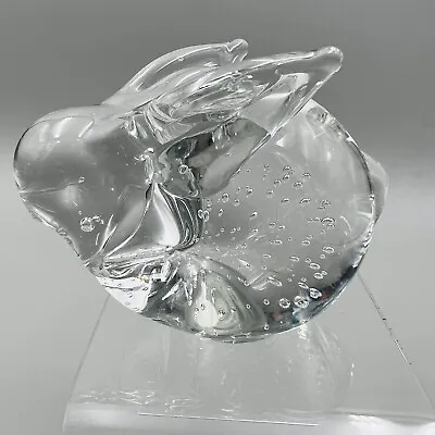 Buy Vtg. Dakin Controlled Bubble Art Glass Bunny Rabbit Figurine Paperweight Taiwan • 10.61£