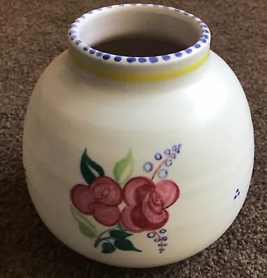 Buy 1950s Poole Pottery Traditional Ware WV Pattern, 185 Shape Vase 4.5” (A0F) • 15£