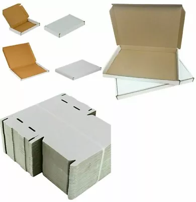 Buy 20x A4 C4 PIP Postal Boxes Royal Mail Large Letter Mailing Box White Cardboard • 8.99£