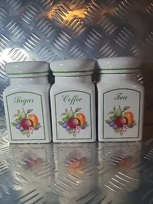 Buy Johnson Brothers Fresh Fruit Sugar/Tea/Coffee Storage Jars & Lids (Box X) • 29.99£