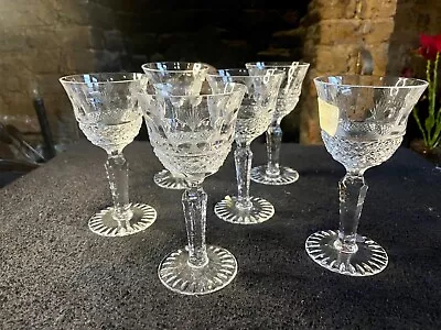 Buy Set Of Six John Jenkins Hand-Cut Lead Crystal Wine Glasses From Harrods • 40£