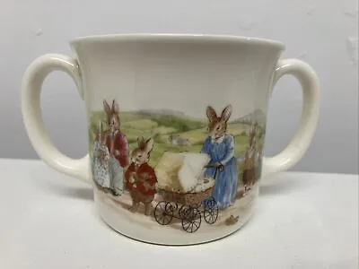 Buy Royal Doulton Bunnykins 2 Handle Cup/Mug, Vintage 1988 English Fine Bone China • 10.30£
