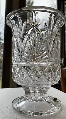 Buy Shannon Designs Of Ireland 24% Lead Crystal Glass Pedestal Tulip Vase Dish 8 3/4 • 38.41£