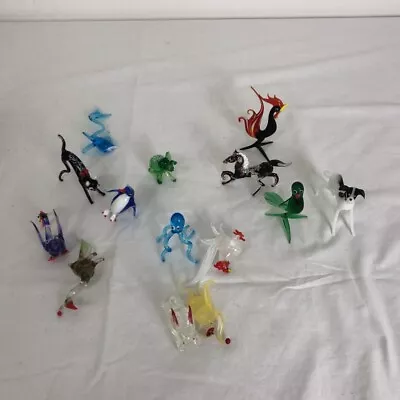 Buy Collection Of Small Fine Coloured Glass Decorative Animals • 10£