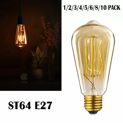 Buy E27 LED Retro Vintage Edison Extra Warm Amber Filament Light Bulbs 240V • 39.89£