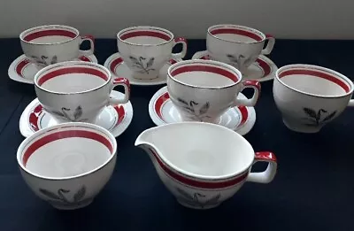 Buy 5x Midwinter Stylecraft Cup And Saucer Set With Cream Jug And Suger Bowl • 18£
