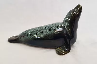 Buy Fosters Pottery Dark Blue Seal Figurine • 8.99£