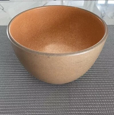 Buy Edith Heath Ceramics Pottery Deep Serving Bowl Nutmeg & Pumpkin 6”x 4” Rare 1960 • 124.86£