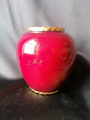 Buy VINTAGE CARLTON WARE,  ROUGE ROYALE - Baluster Vase, Ginger Jar (1940-80) • 25£