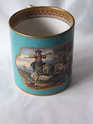 Buy 19th Century Staffordshire Pratt Ware Mug Decorated With Scenes On A  Background • 45£