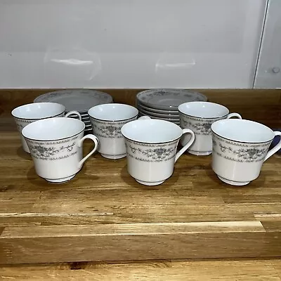 Buy WADE Diane Japan Fine Porcelain China 6 Dinner,Tea Plates,Tea Cups,Saucers Set • 24.99£