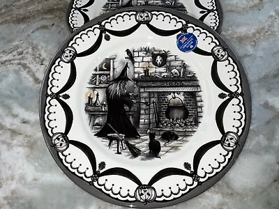 Buy The Witches Brew Dinner Plates By Royal Stafford Halloween Cauldron Set Of 2 New • 40.72£