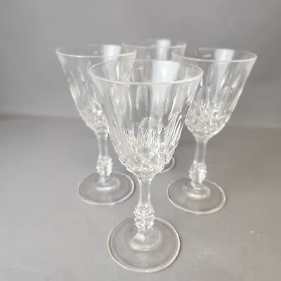 Buy Vintage - Crystal Cut Glass Champagne Flute - Set Of 4 - Free P&P - Clear Glass • 13.47£