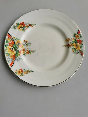 Buy Grindley England China, Vintage Art Deco/Flowers Side Plate,Unusual,Pretty. • 6.99£