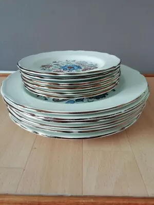 Buy Dinner Plates & Side Plates Royal Staffordshire Heirloom Ironstone J & G Meakin • 17.50£
