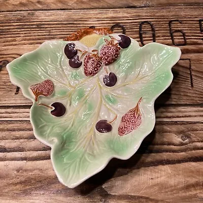 Buy Art Pottery Avon Ware Strawberry & Cherries On Leaf Pattern Dish • 5£