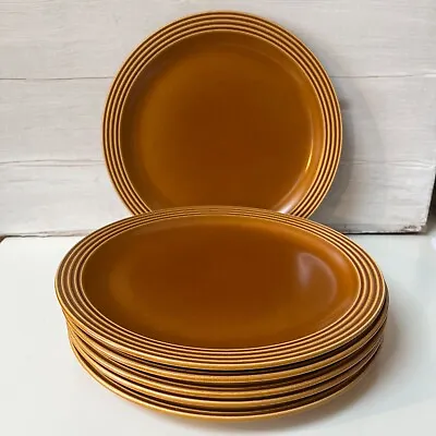 Buy Vintage Hornsea Pottery Saffron Dinner Plates X 6. Large 26.5 Cm. Original Set • 38£