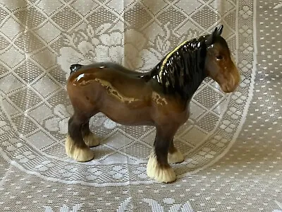 Buy Beswick Brown Gloss Shire Horse Original Label Excellent Condition • 19.99£