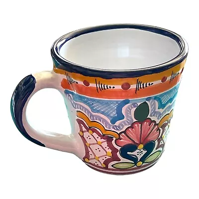 Buy Talavera Mexican Pottery Coffee Tea Mug Vivid Colors Lead Free Signed • 12.34£
