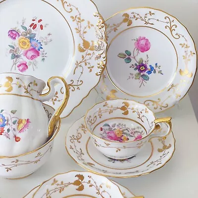 Buy Antique Spode Cabbage Rose Teaset Items - Choice Of Cake Plate, Trio, Jug Bowl • 35£
