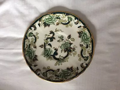Buy Vintage Mason’s Chartreuse Soup Bowl Plate Gold Green  • 2£