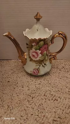 Buy Excellent Lefton Teapot Heritage Rose Pattern! • 97.31£