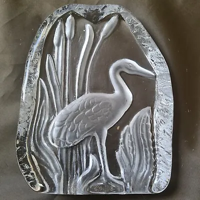 Buy Goebel Here Lead  Crystal Heron- Paperweight Sculpture Ornament  • 10£