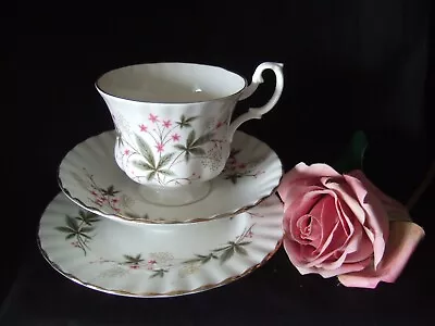 Buy Royal Kent Sylvia Pattern Bone China Tea Trio - Teacup, Saucer & Tea Plate • 4.99£