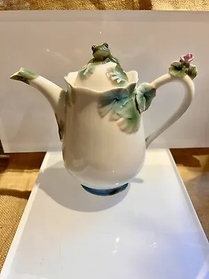 Buy Franz Porcelain Frog Teapot FZ00176 • 89.99£