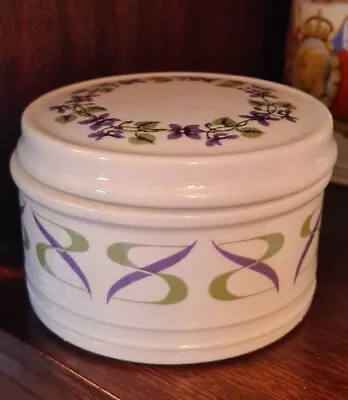 Buy Vintage National Trust Ceramic Trinket Pot Lilac Boncath Pottery Dorn Williams • 7.49£