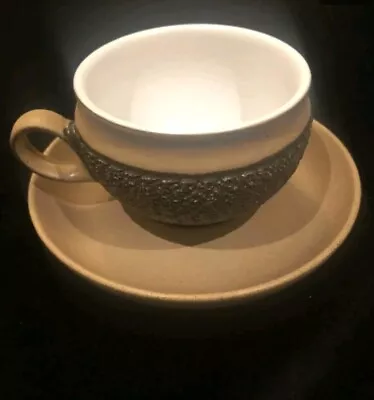 Buy Denby Cotswold Acorn 1970s Coffee Cup And Saucer • 2.79£